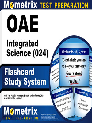 cover image of OAE Integrated Science (024) Flashcard Study System